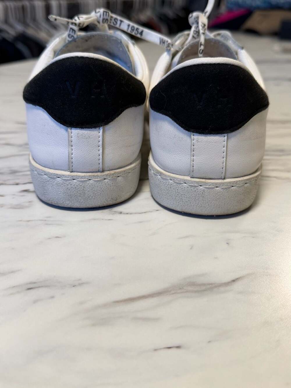 Vintage Havana White Black Star Low Top Sneakers Size 8 - Picture 4 of 5